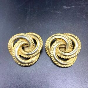 Vintage Bluette‎ Gold Tone Shoe Clips Made In France Signed